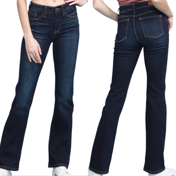 Judy Blue Denim - Judy Blue Whiskered Dark Bootcut Jeans